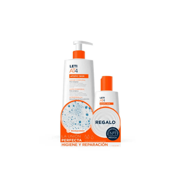 LETI AT4PACK LECHE CORPORAL 500 Ml. + CREMA FACIAL SPF 20 50 ML