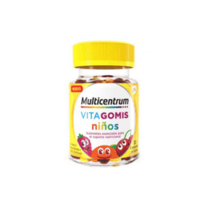 MULTICENTRUM VITAGOMIS NIÑOS 30 CARAMELOS GOMA SABOR FRESA